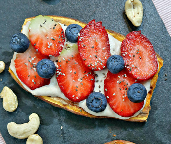 Toast de Patate Douce - Crème de Cajou