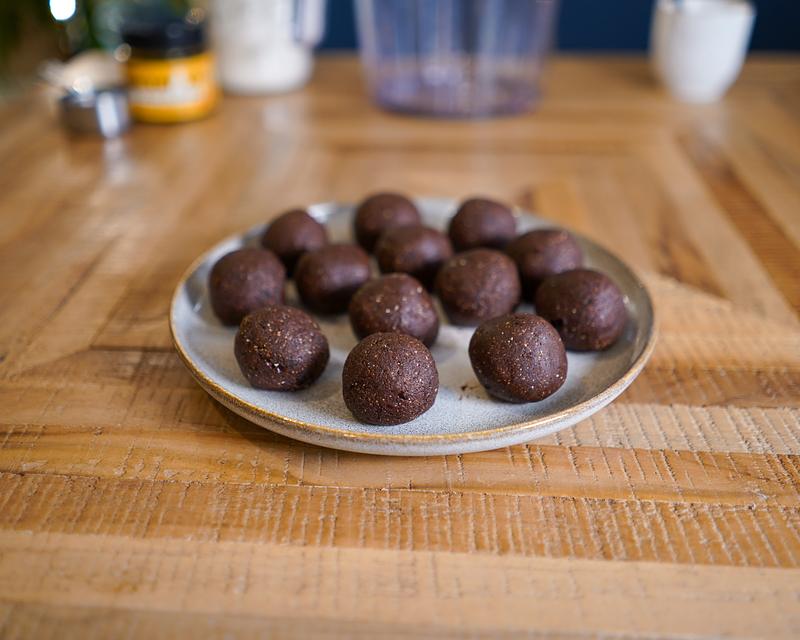 Bliss balls coffee fudge