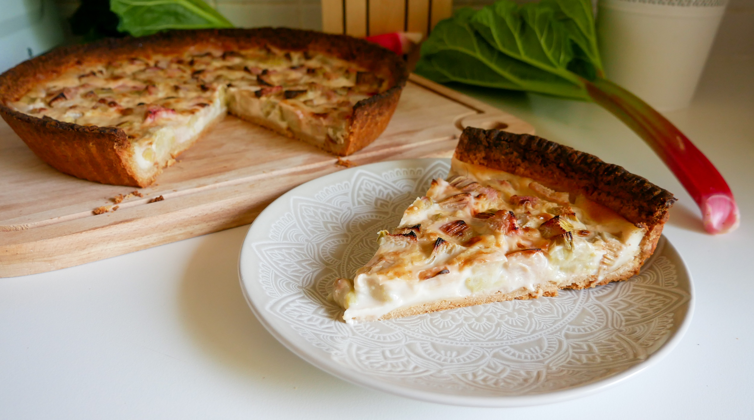 Tarte à la rhubarbe