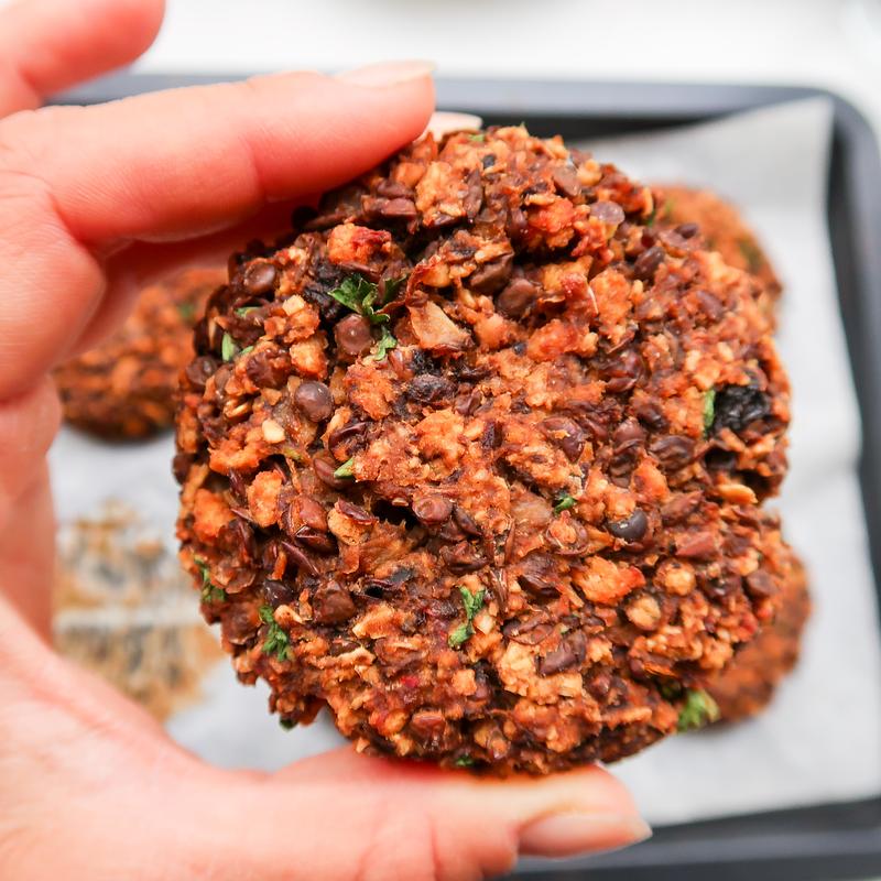 Galettes de lentilles protéinées