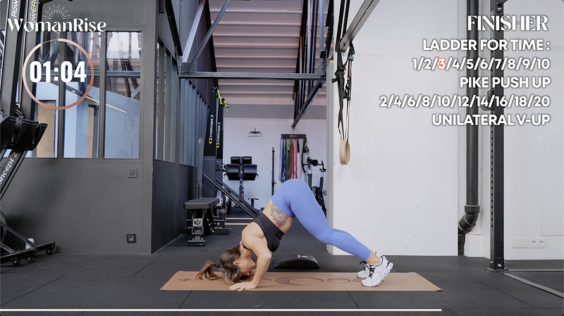 LADDER Endurance musculaire / FINISHER WOMANRISE 1 - CYCLE 8