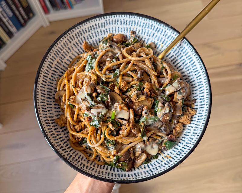 Spaghetti à la crème