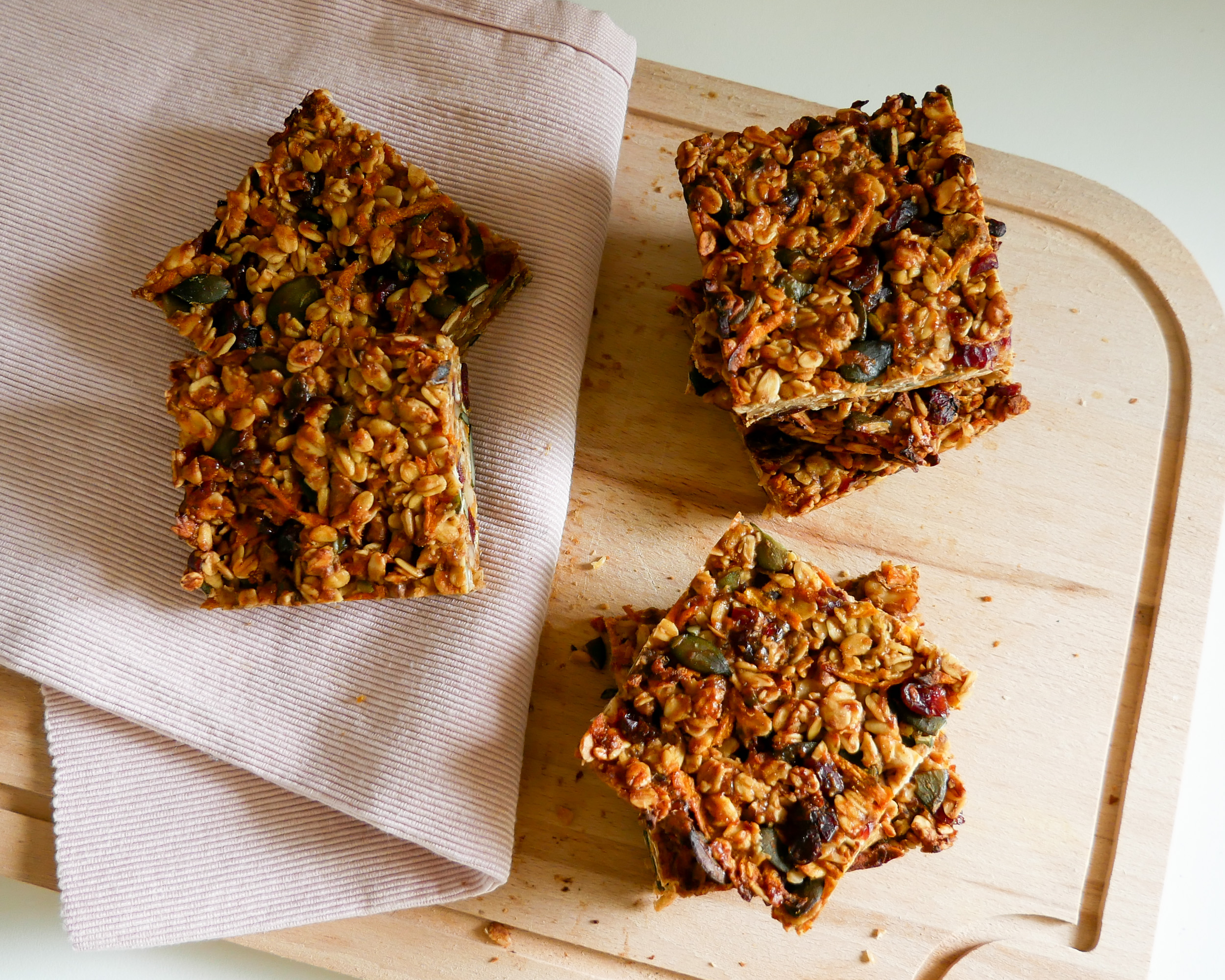 Barres façon Carrot Cake
