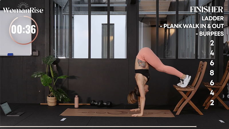 HIIT LADDER for time / FINISHER WOMANRISE 1 - CYCLE 7