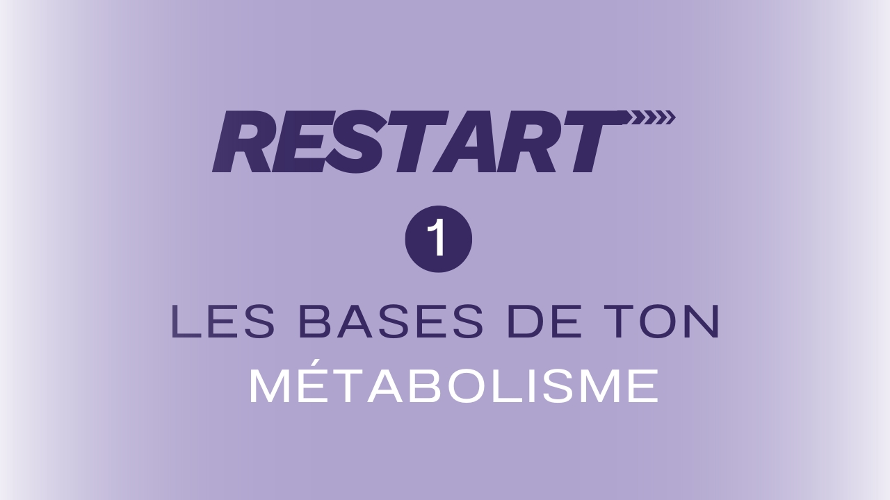 1/ Les bases de ton métabolisme