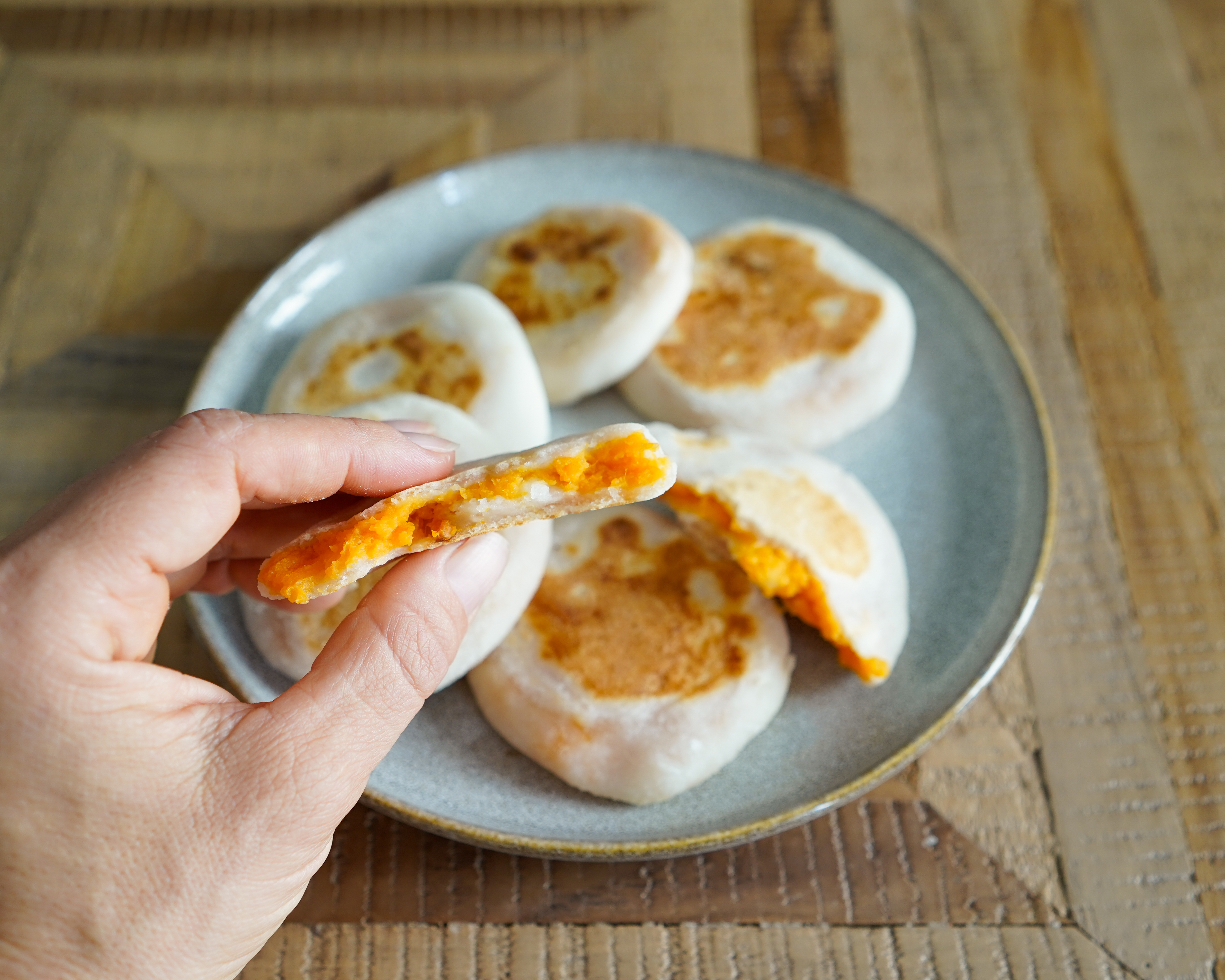 Crispy Mochi à la Patate douce