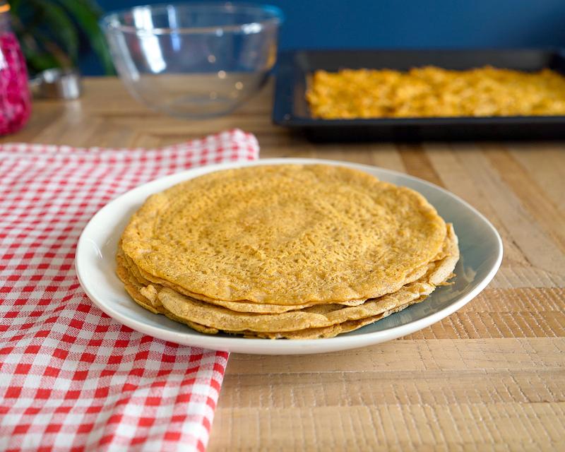 Wraps de lentilles corail