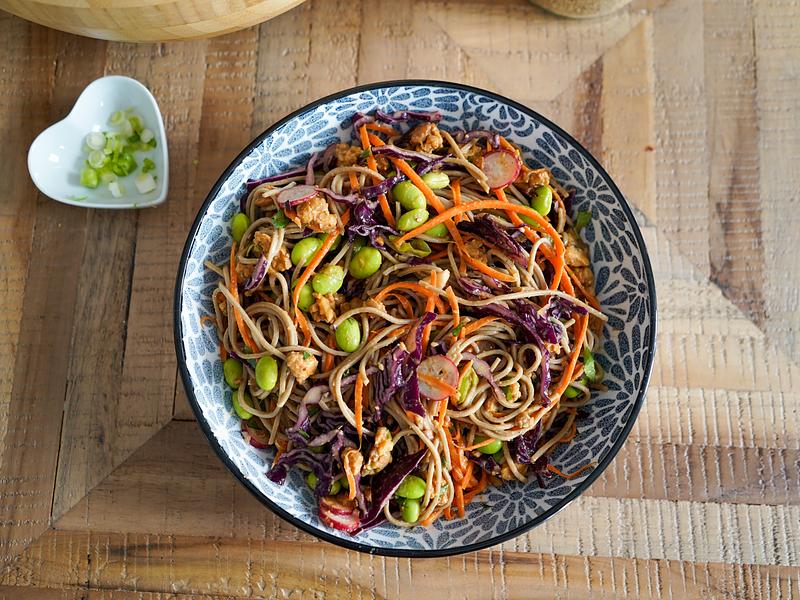 Rainbow Noodles Salad