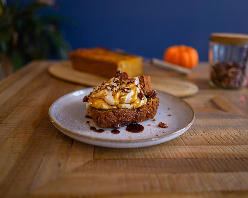 Breakfast porridge cake à la courge