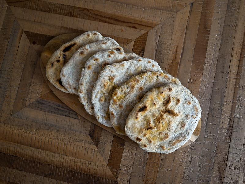 Naans à la poêle