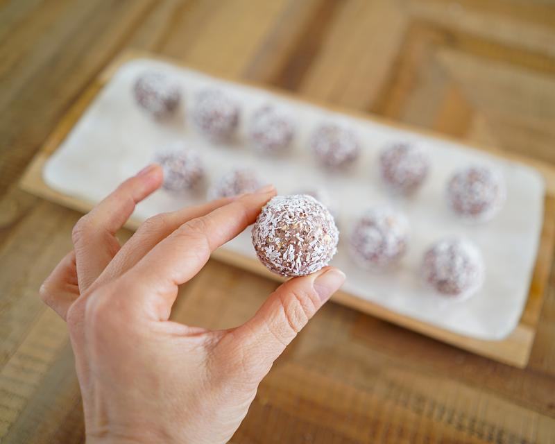 Bliss balls fraise-vanille