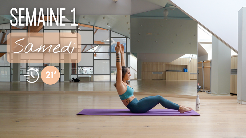 Samedi : Séance douce Pilates et détente musculaire - 21 minutes