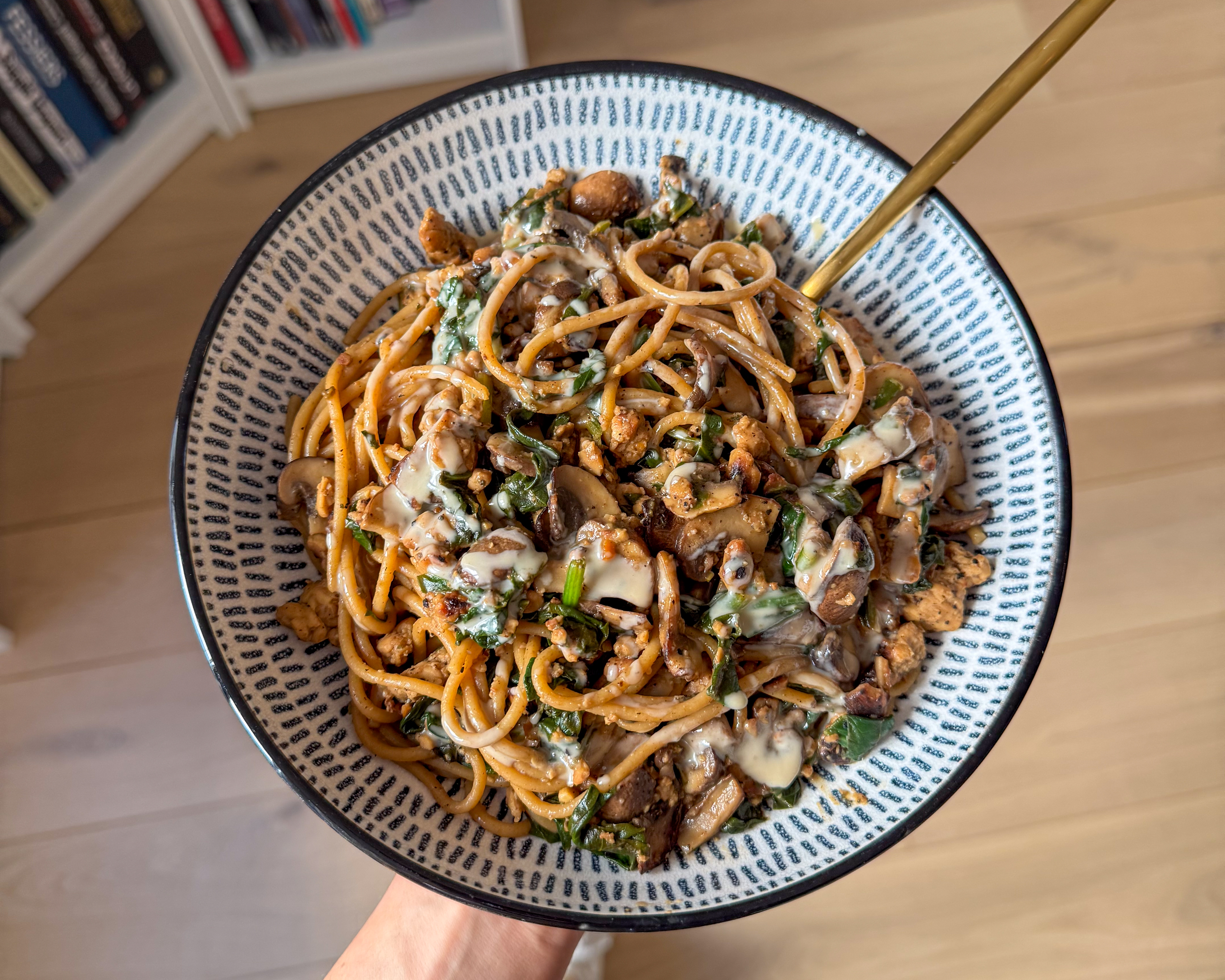 Spaghetti à la crème