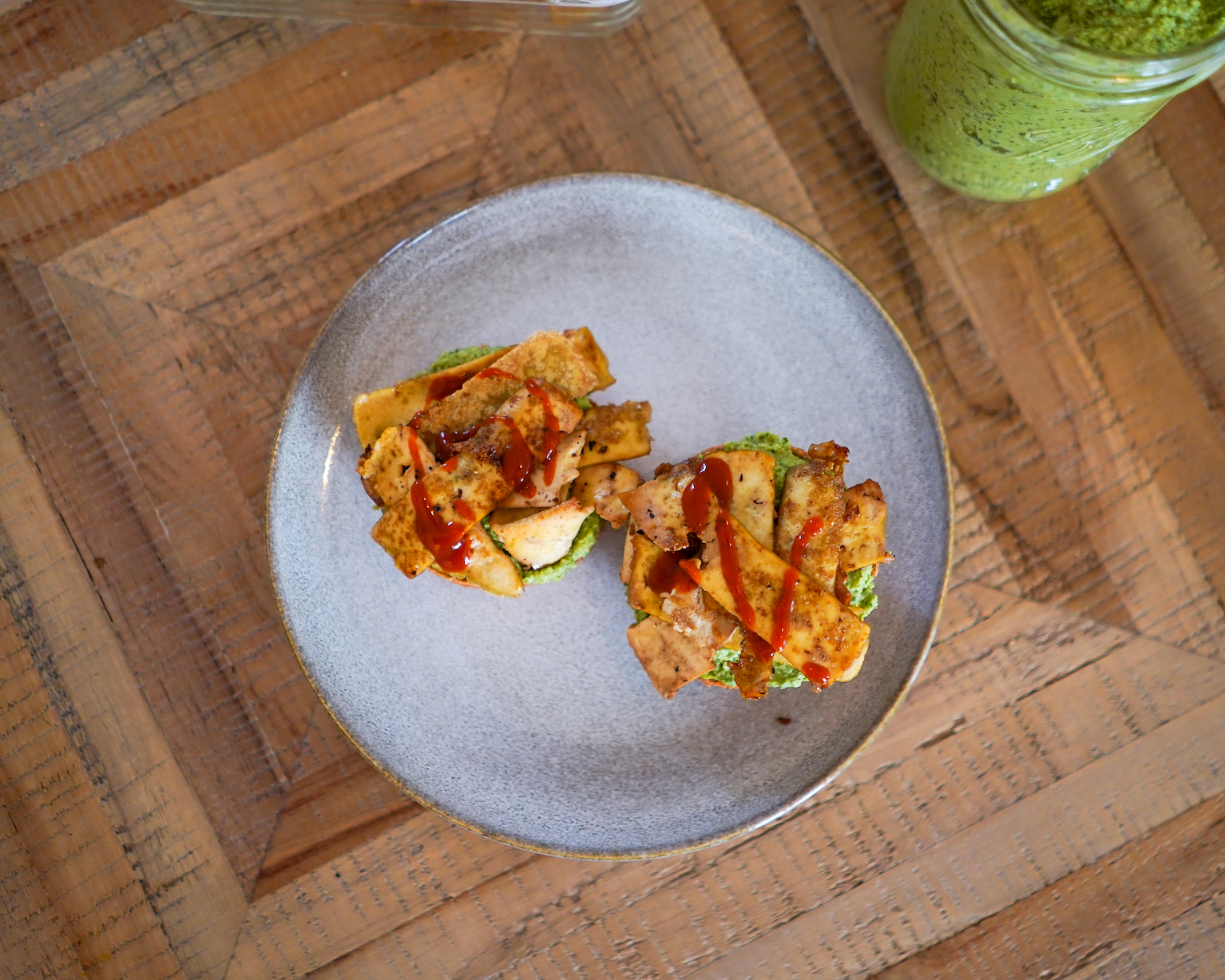 Petit pain pesto & tofu