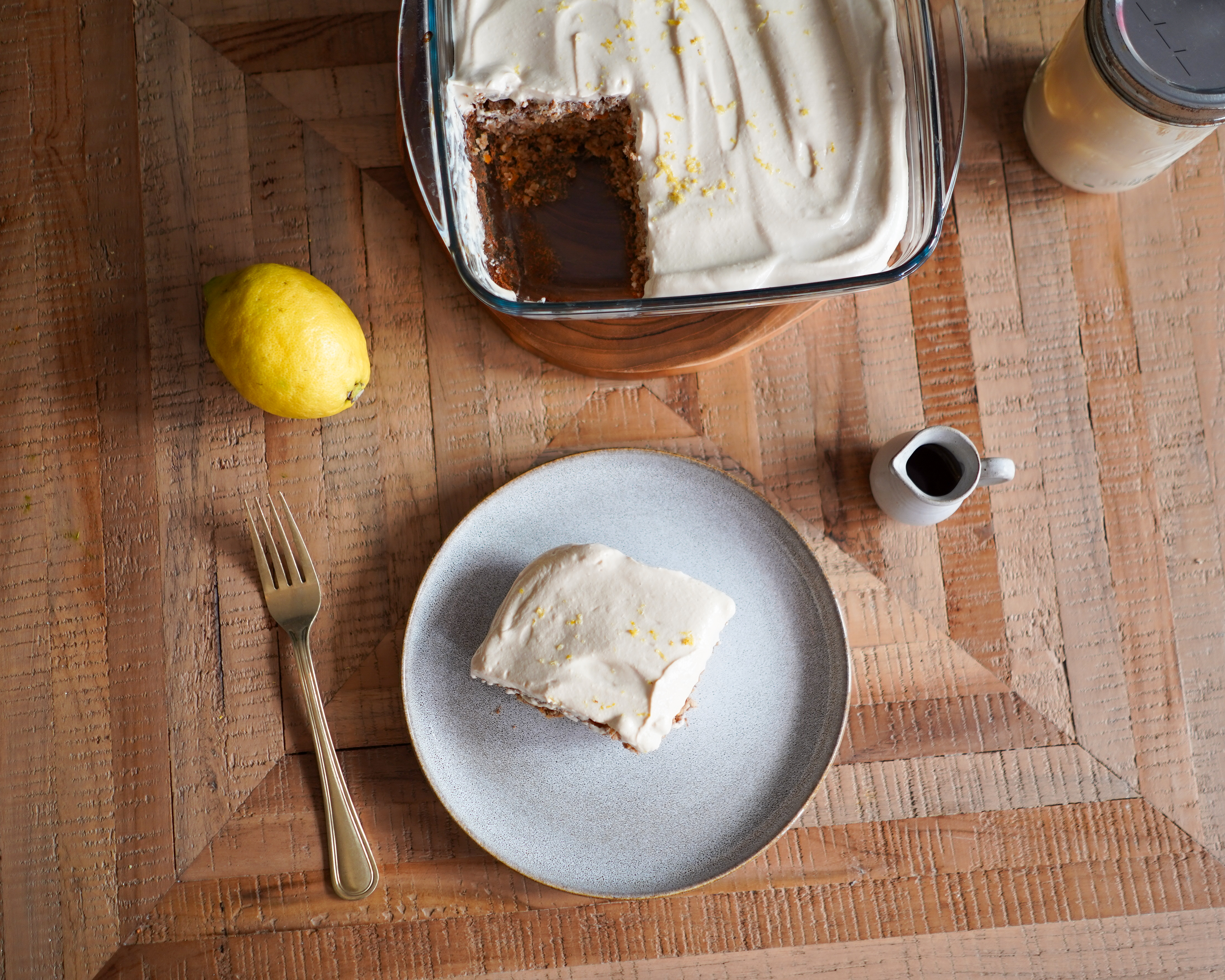 Porridge au four façon carrot cake