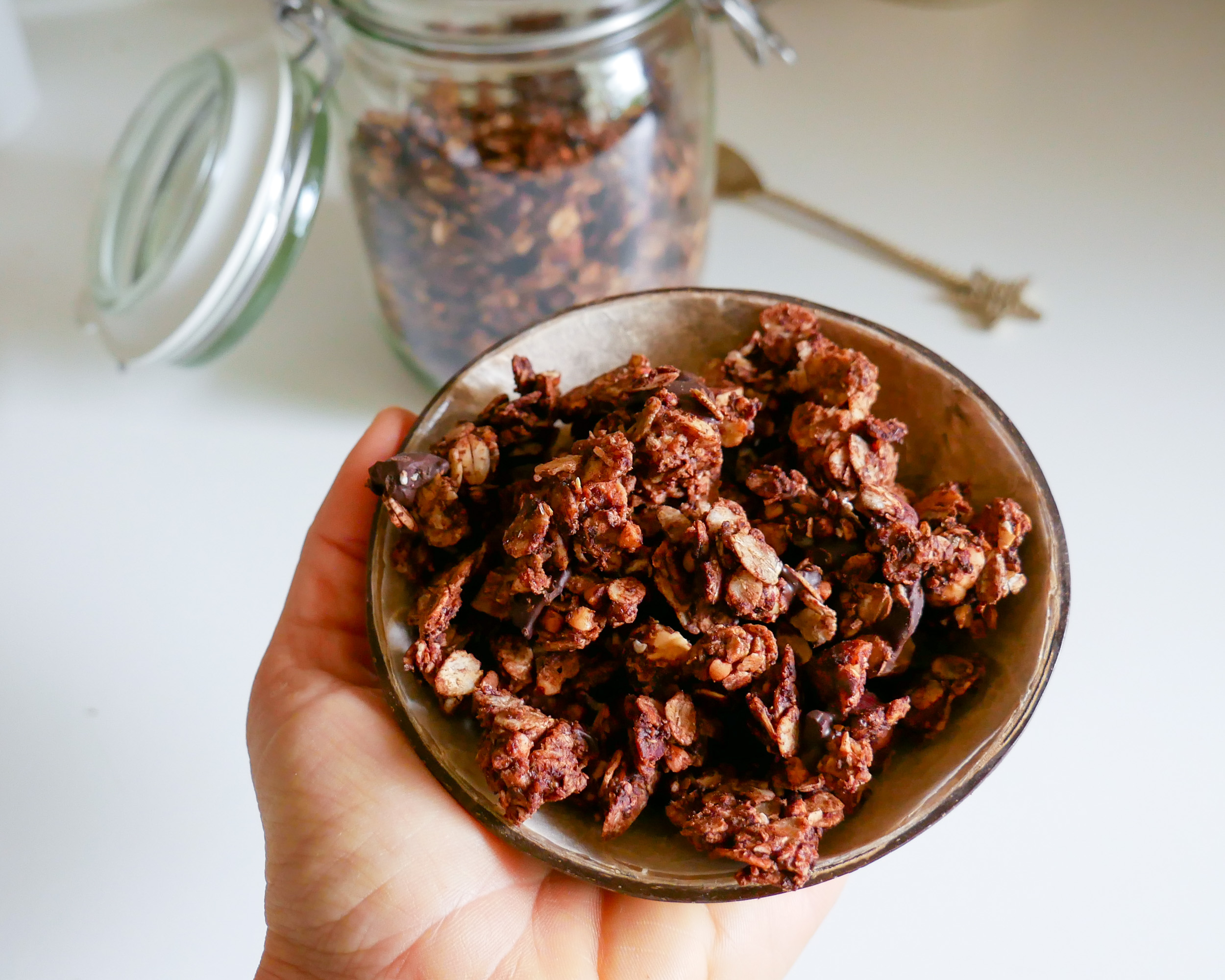 Granola noisettes chocolat
