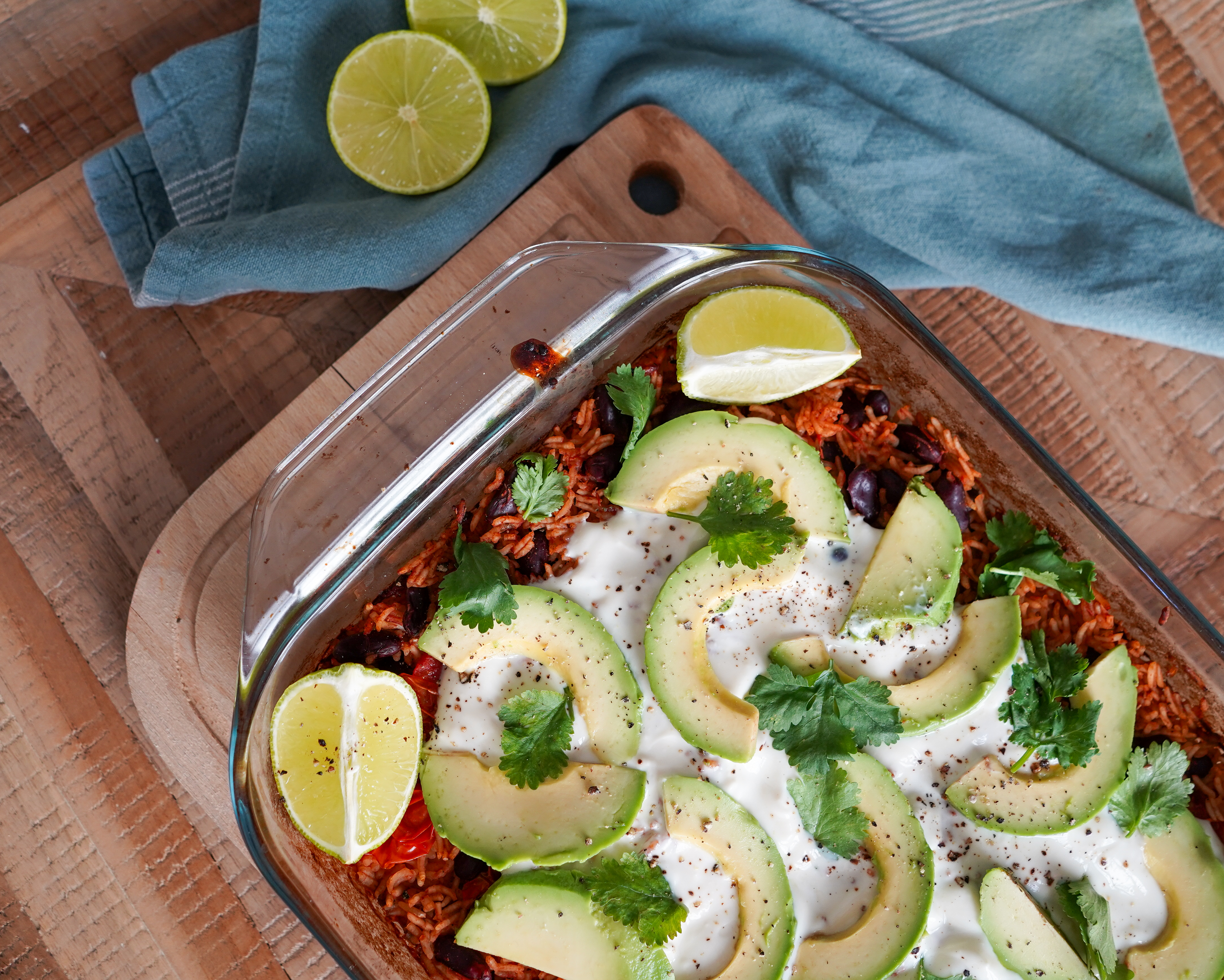 Riz au four à la mexicaine