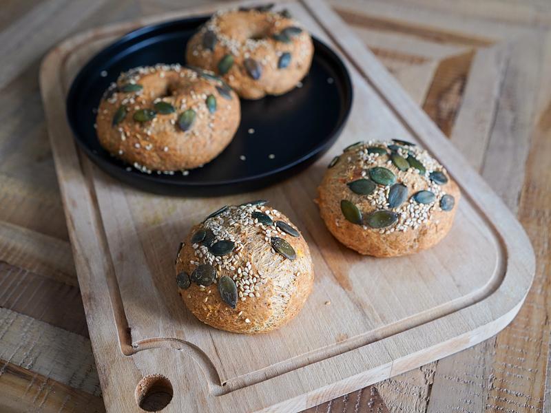 Pains ou bagels de lentilles