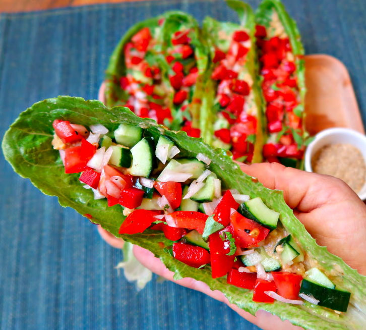 Giant Lettuce Tacos