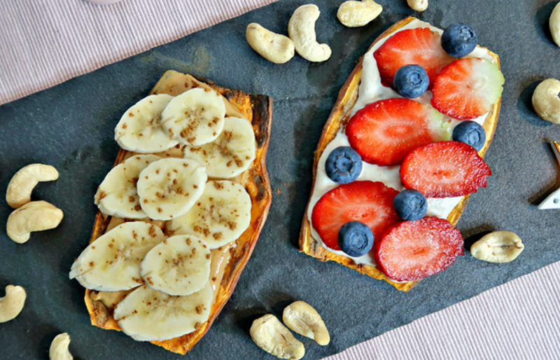 Toast de Patate Douce - Banane/PB