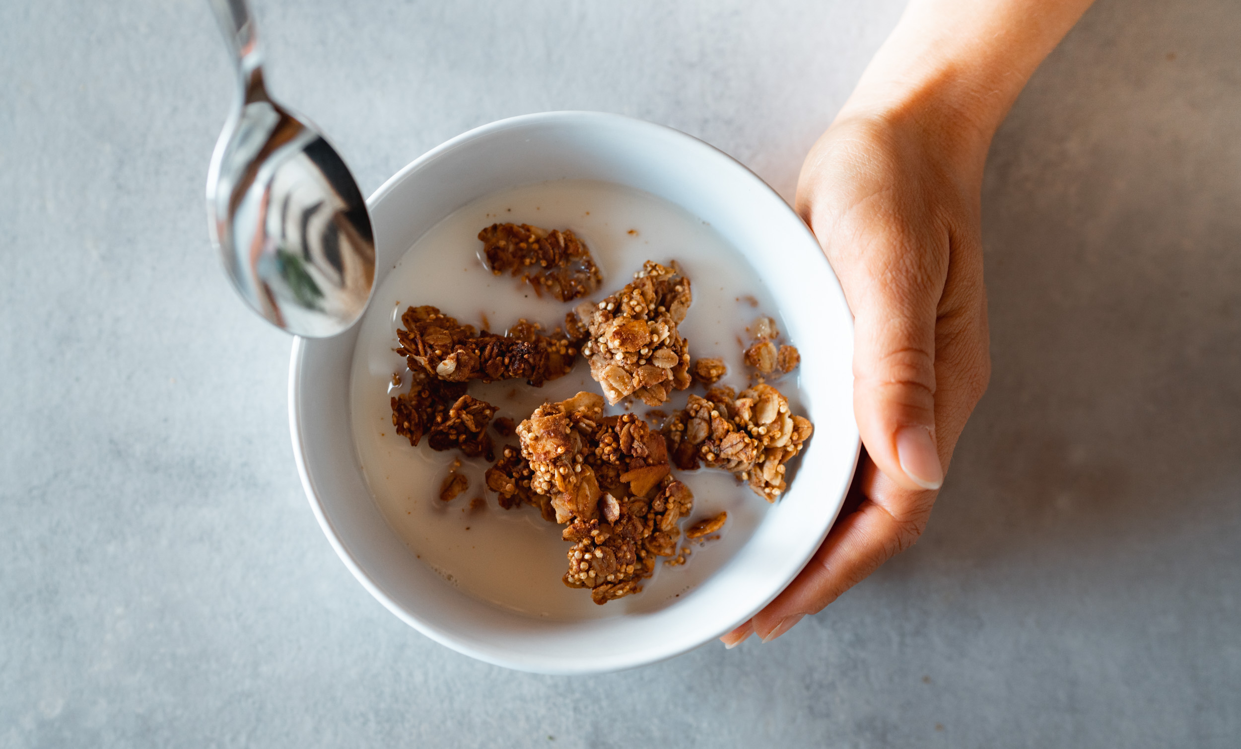 Granola croustillant banane-cacahuètes