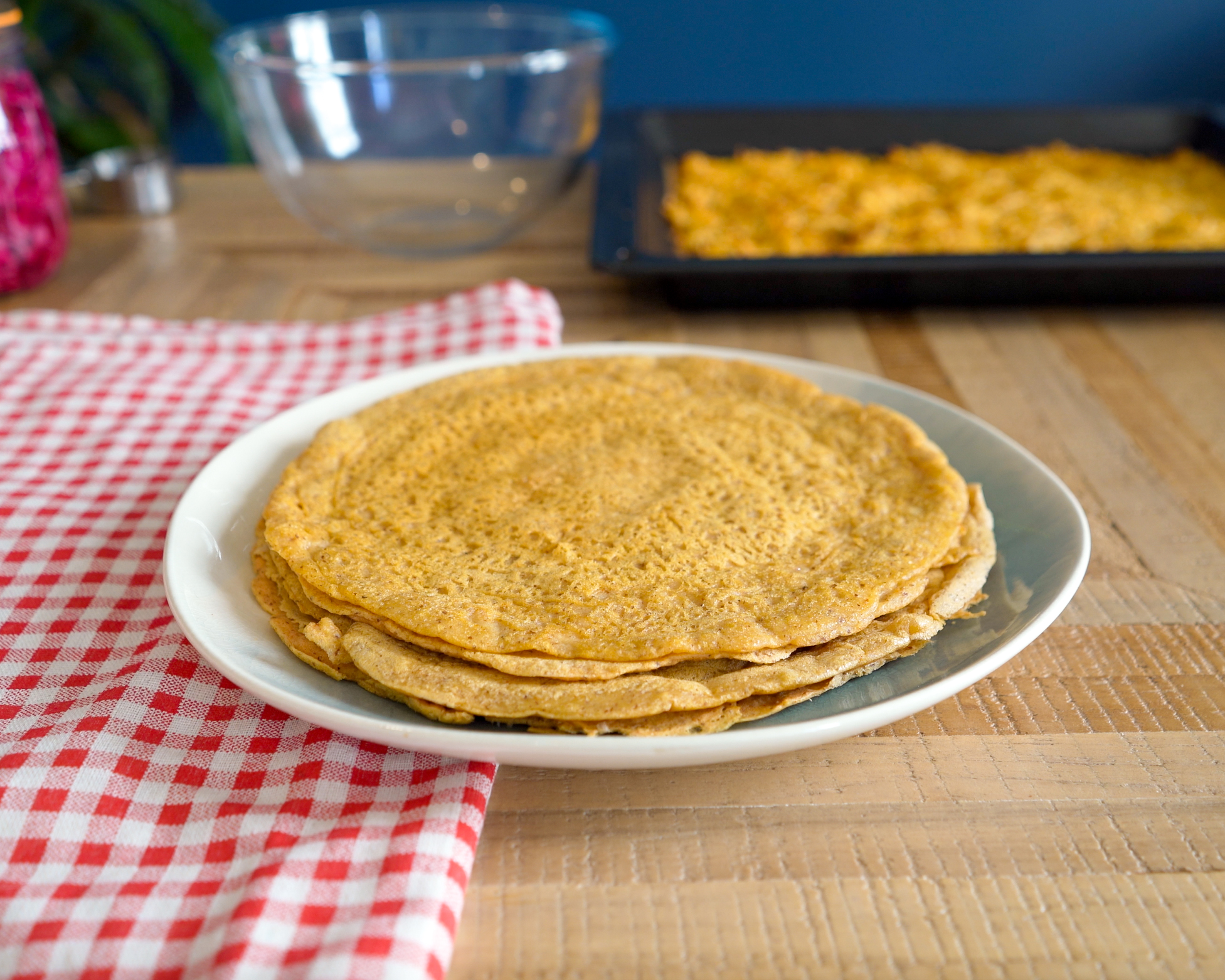 Wraps de lentilles corail