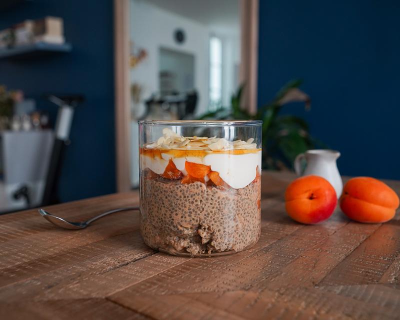 Pudding de chia à l'abricot