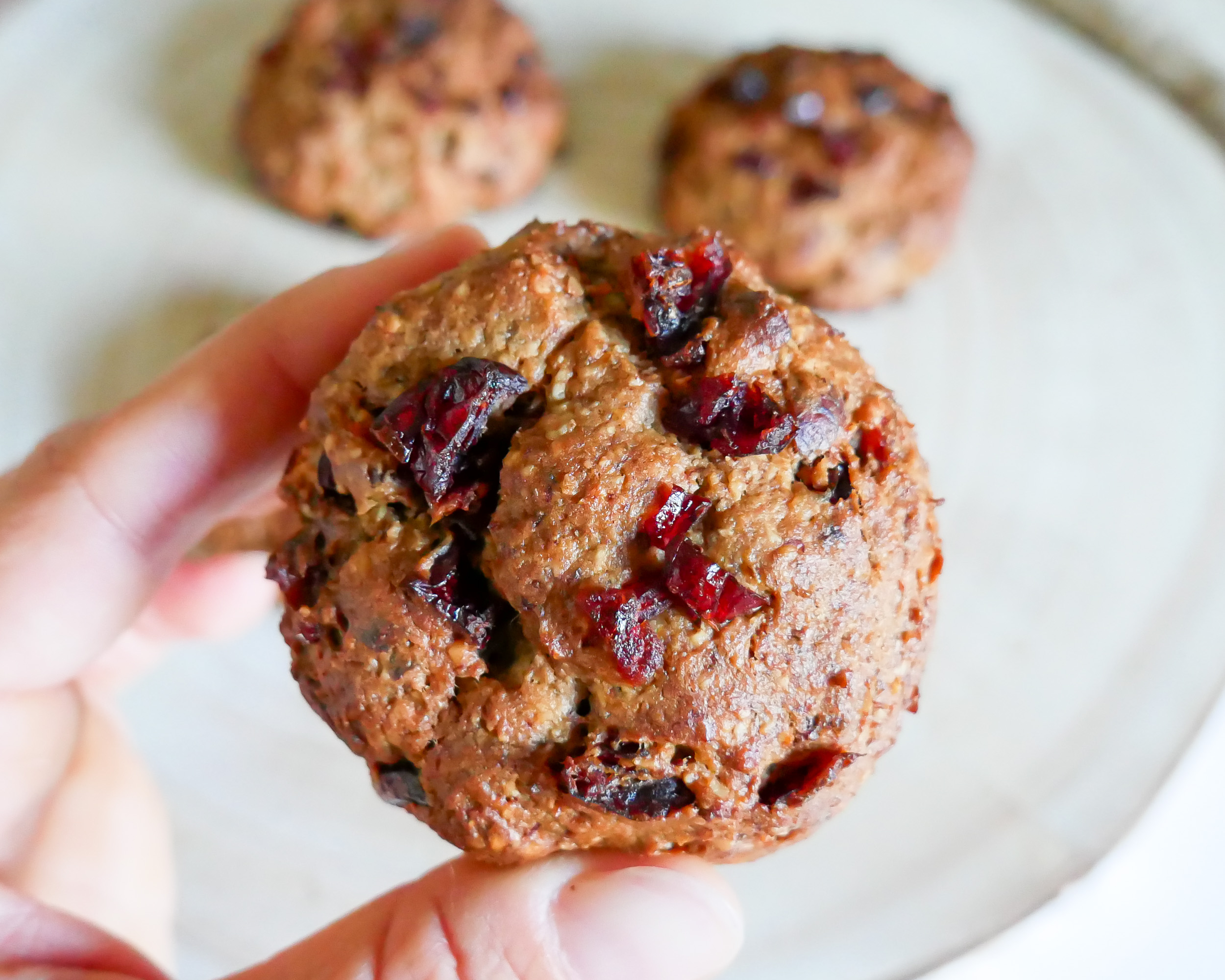 Cookies noisettes-cranberries